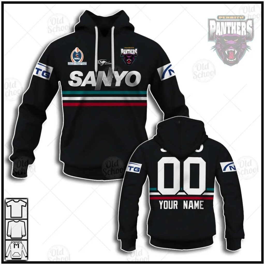 NRL Grand Final 2003 Penrith Panthers Vintage Retro Pullover Hoodie