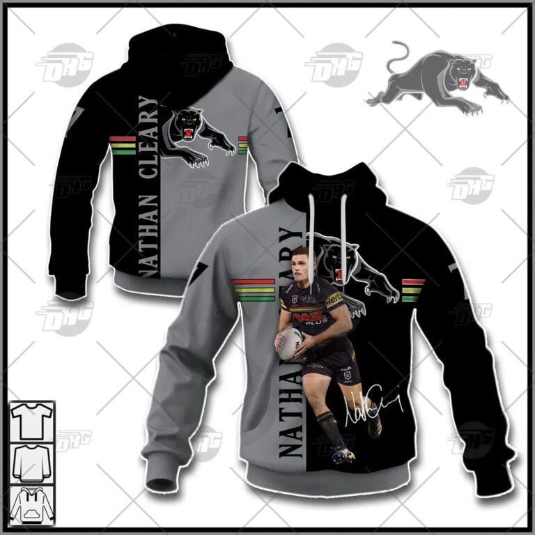NRL Penrith Panthers Nathan Cleary Elite Player Style Pullover Hoodie