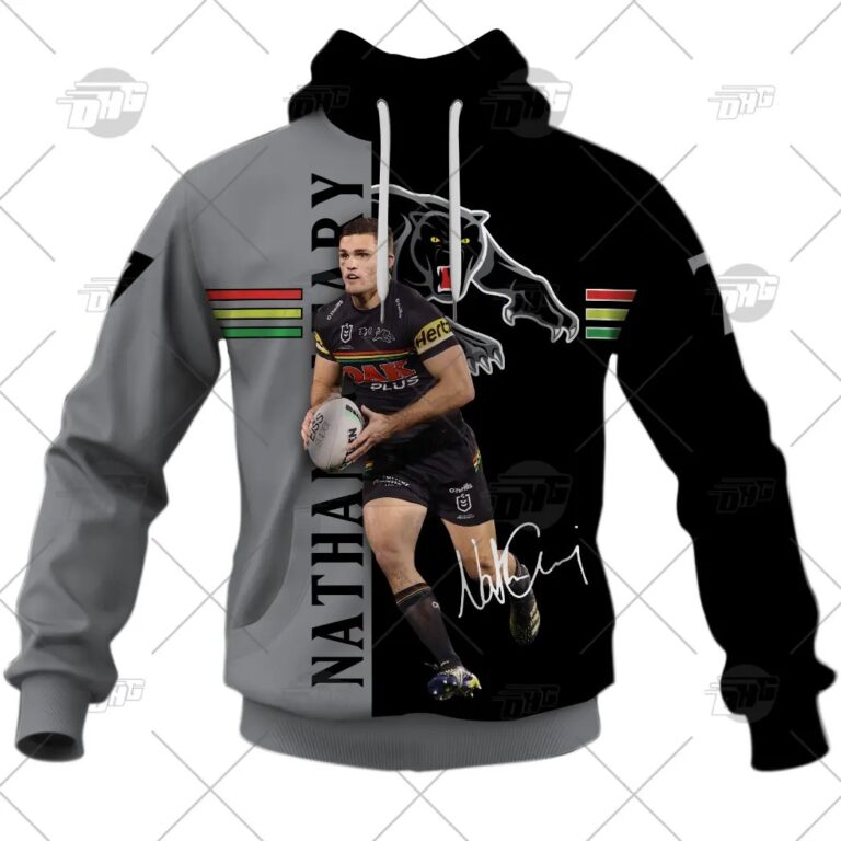 NRL Penrith Panthers Nathan Cleary Elite Player Style Pullover Hoodie