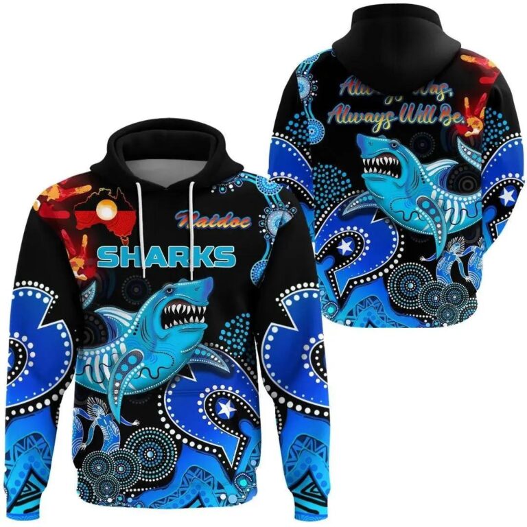 NRL Cronulla-Sutherland Sharks Naidoc Pullover Hoodie
