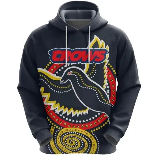 AFL Adelaide Crows Indigenous Black Pullover Hoodie