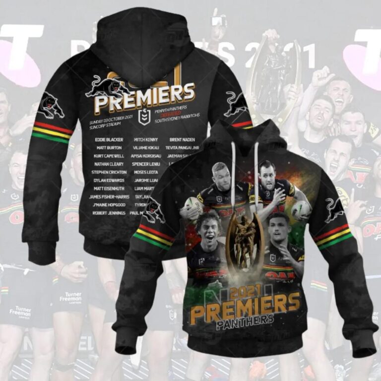 NRL Penrith Panthers Premiers 2021 Pullover Hoodie