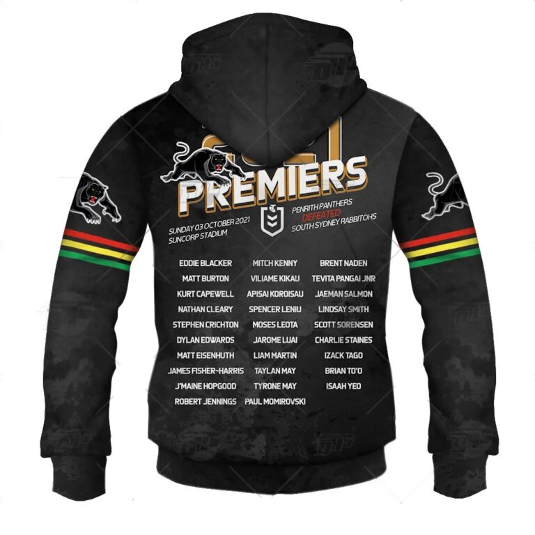 NRL Penrith Panthers Premiers 2021 Pullover Hoodie