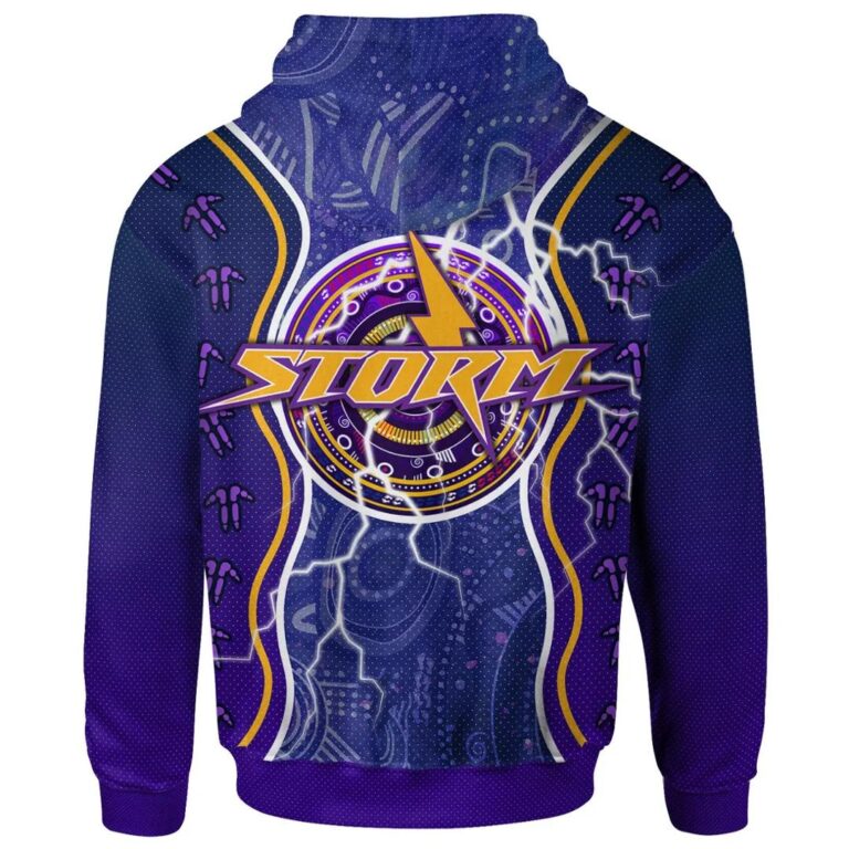 NRL Melbourne Storm Indigenous Purple Pullover Hoodie