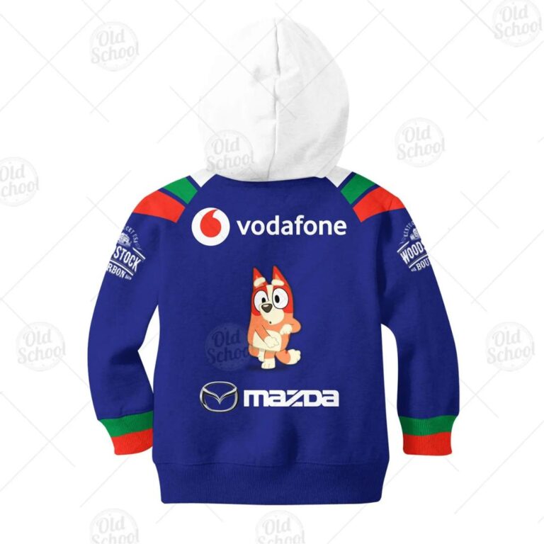 NRL New Zealand Warriors x Bluey Jersey 2020 Kids Pullover Hoodie
