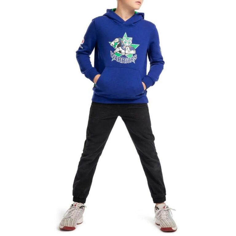 NRL New Zealand Warriors Blue Kids Pullover Hoodie