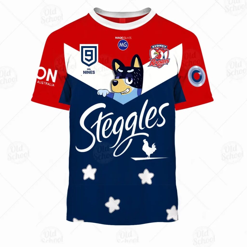 NRL Sydney Roosters x Bluey Jersey 2020 Kids T-Shirt