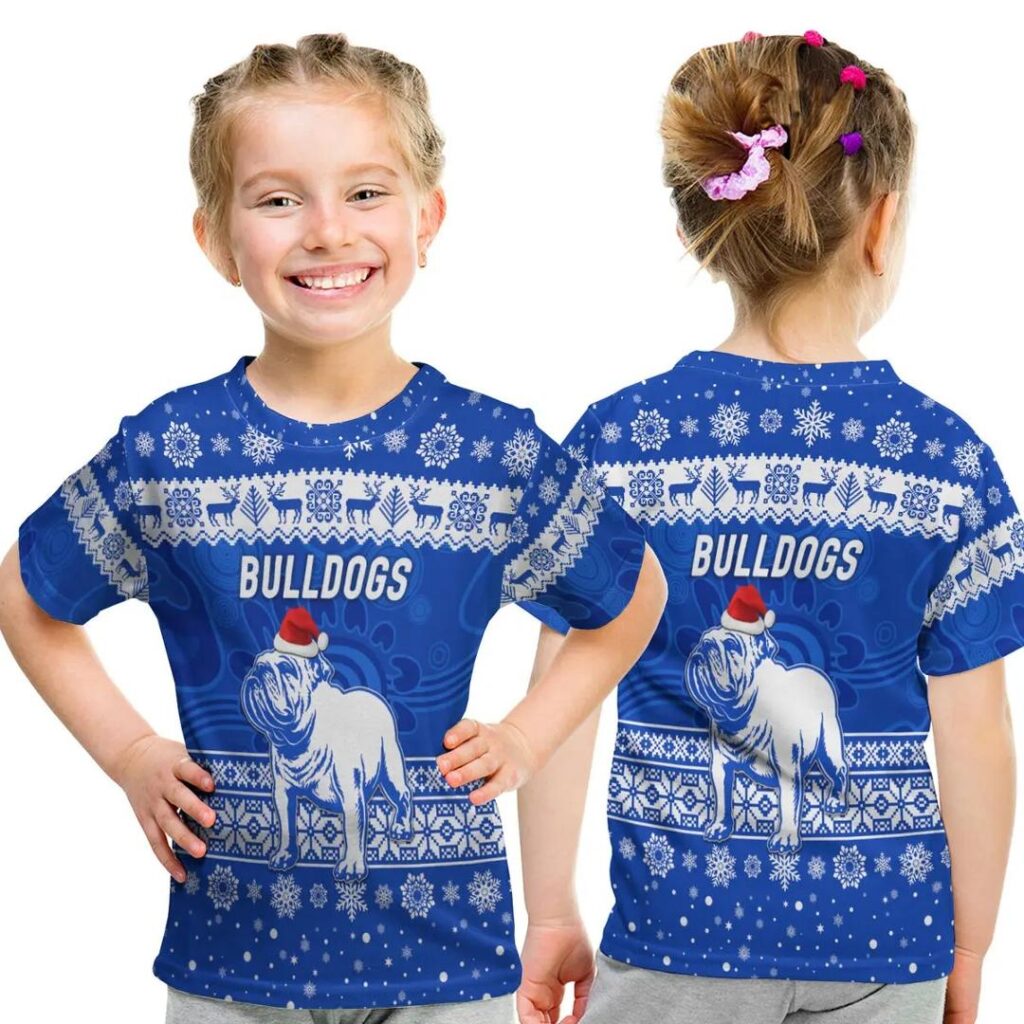 NRL Canterbury-Bankstown Bulldogs Christmas Style Kids T-Shirt