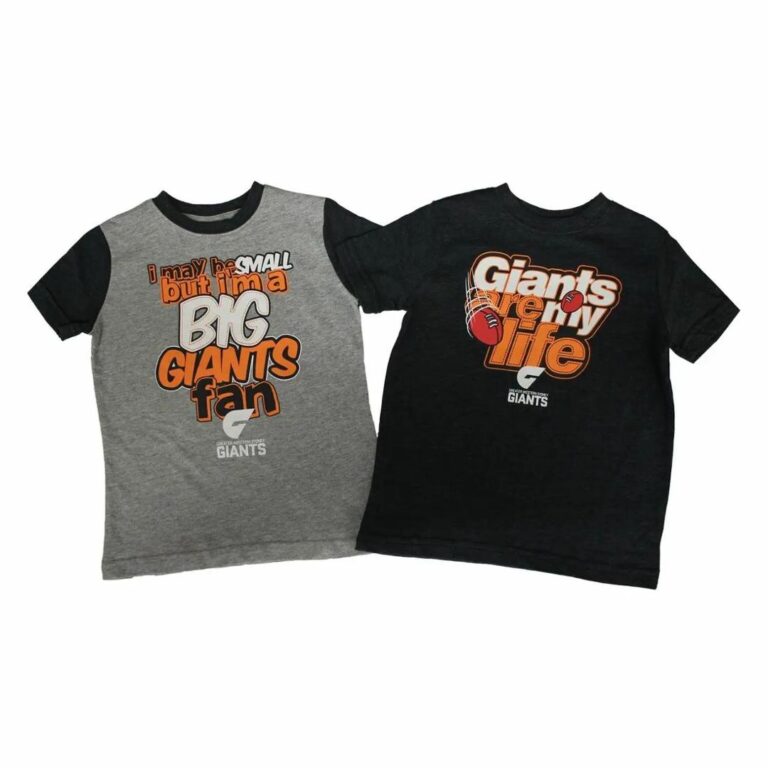 AFL Greater Western Sydney Giants 2-Piece Set Kids T-Shirt
