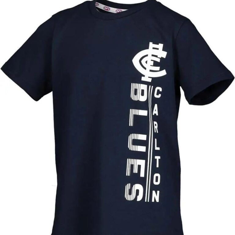 AFL Carlton Blues Black Kids T-Shirt