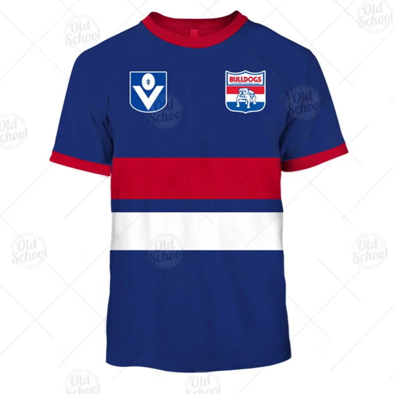 AFL Western Bulldogs Vintage Retro Kids T-Shirt