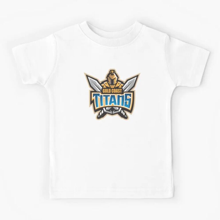 NRL Gold Coast Titans White Kids T-Shirt