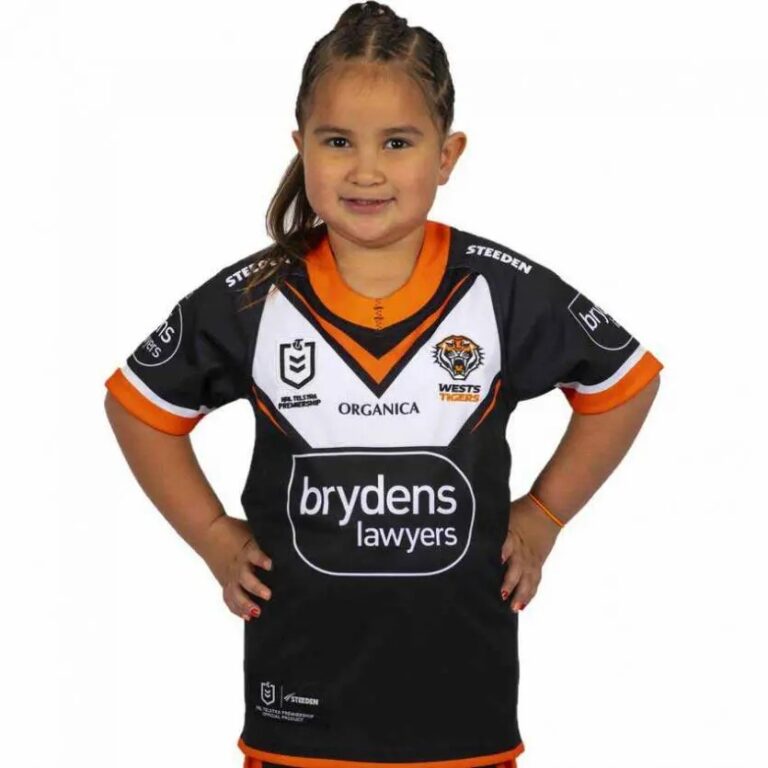 NRL Wests Tigers 2022 Home Kids T-Shirt