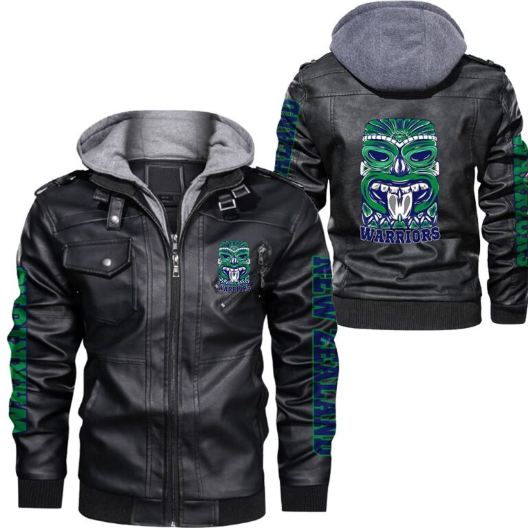 NRL New Zealand Warriors Leather Jacket