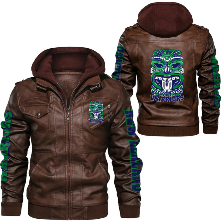 NRL New Zealand Warriors Leather Jacket