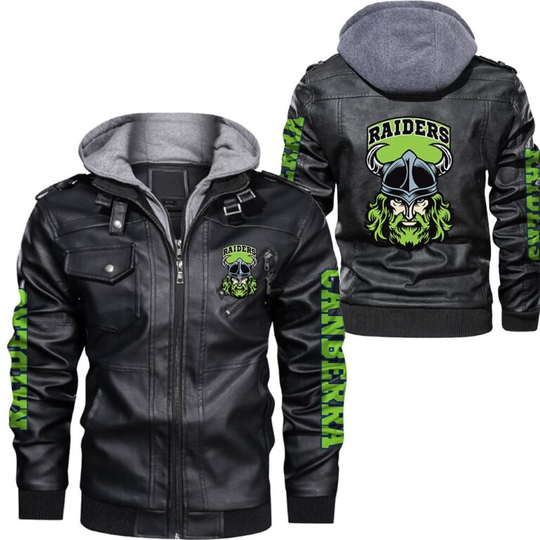 NRL Canberra Raiders Leather Jacket