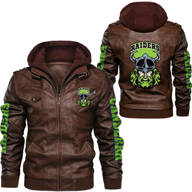 NRL Canberra Raiders Leather Jacket