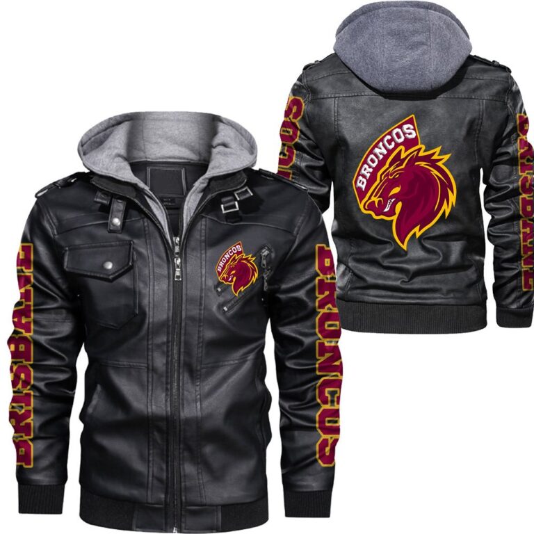 NRL Brisbane Broncos Leather Jacket