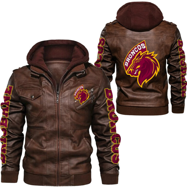 NRL Brisbane Broncos Leather Jacket