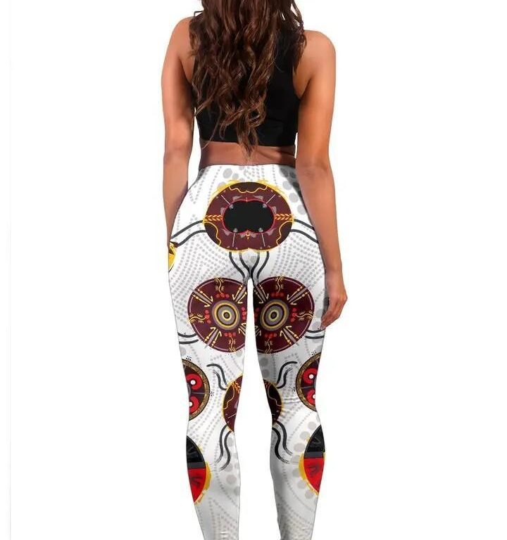 AFL Hawthorn Hawks Indigenous – White Leggings