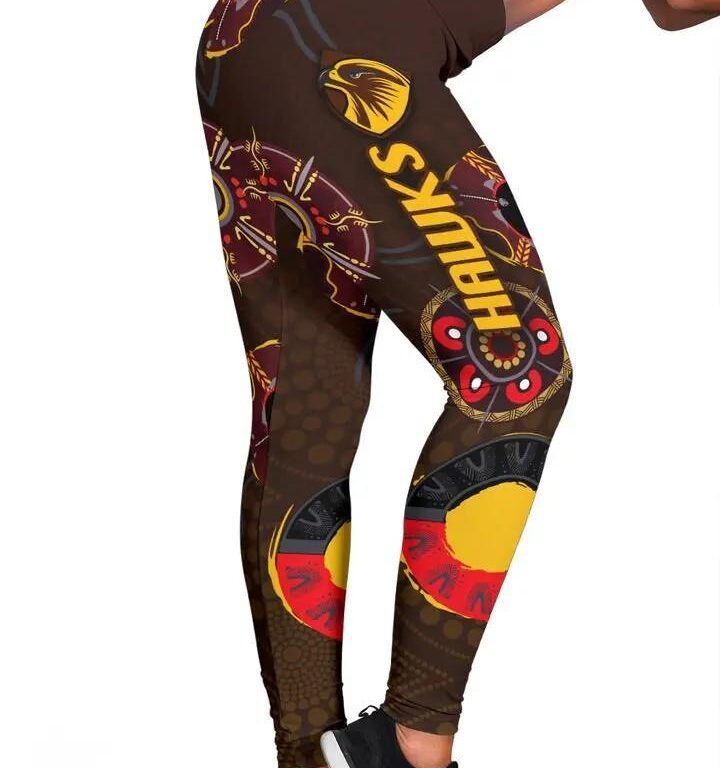 AFL Hawthorn Hawks Indigenous – Brown Leggings
