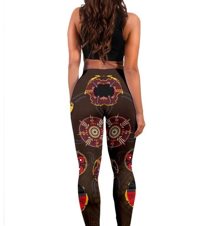 AFL Hawthorn Hawks Indigenous – Brown Leggings