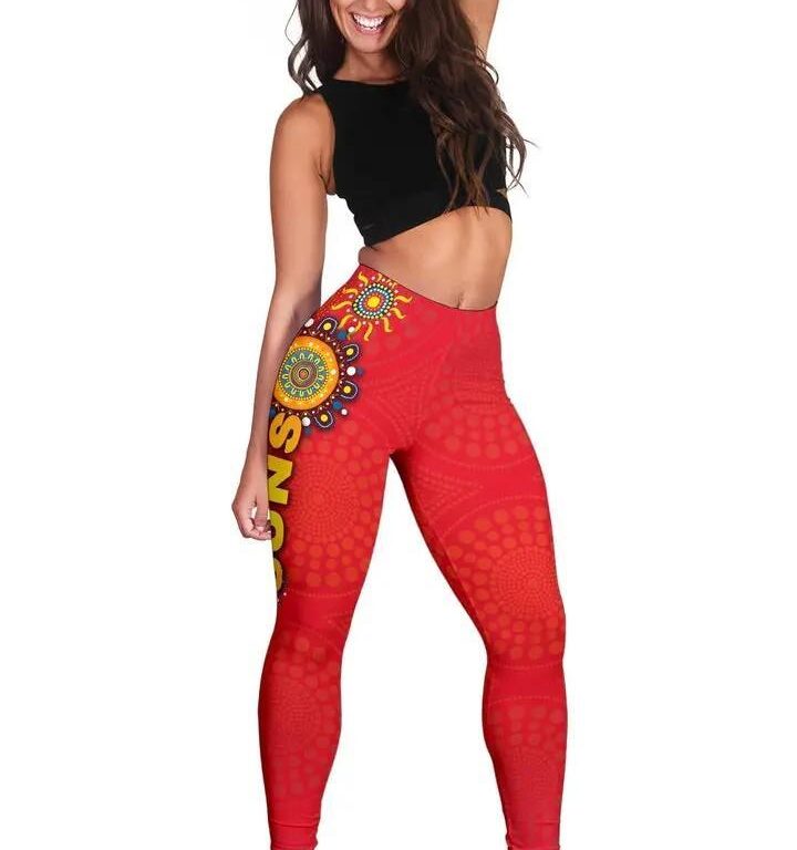 AFL Gold Coast Suns Indigenous Red Leggings