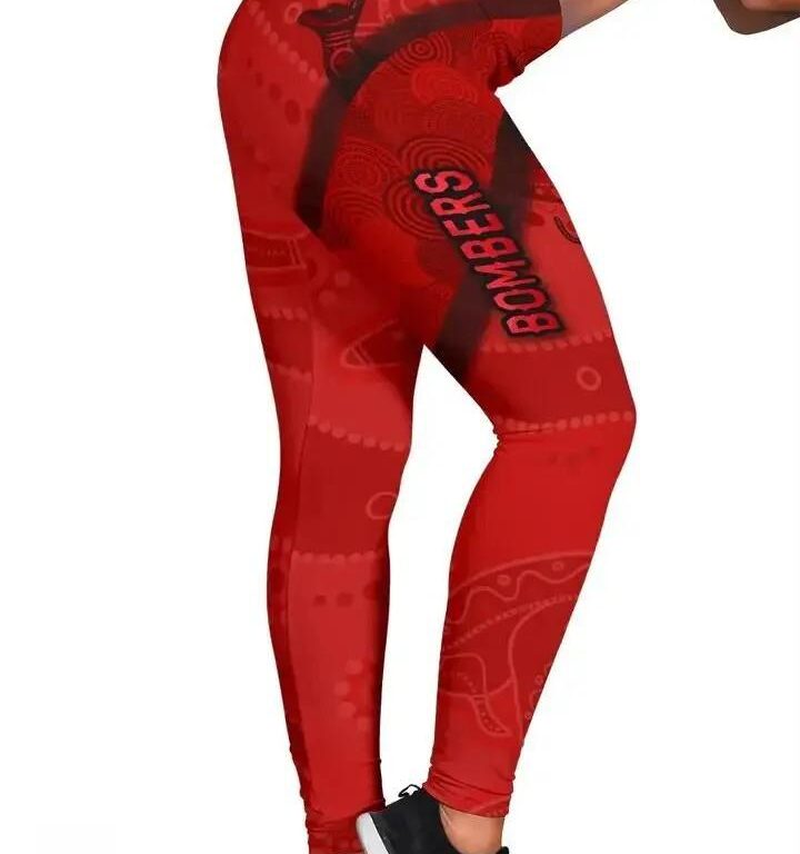 AFL Essendon Bombers Indigenous Red Leggings