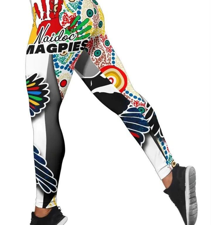 AFL Collingwood Magpies Naidoc Leggings