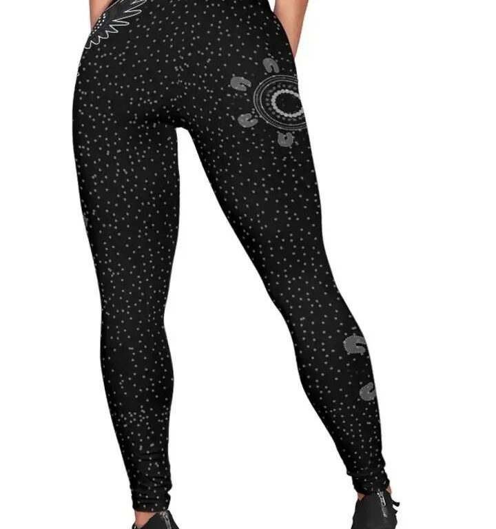 AFL Collingwood Magpies Black Leggings