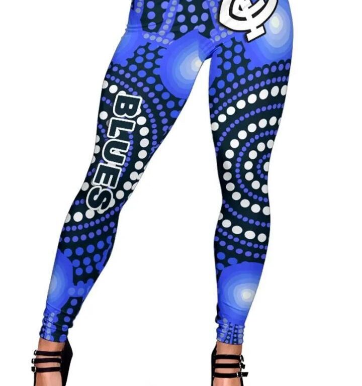 AFL Carlton Blues Bright Indigenous Leggings