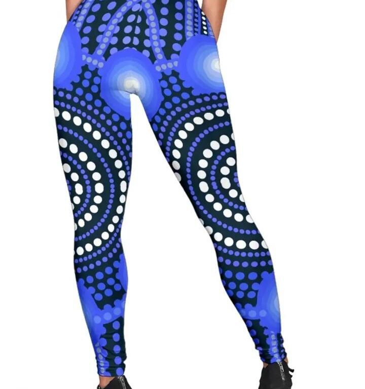 AFL Carlton Blues Bright Indigenous Leggings