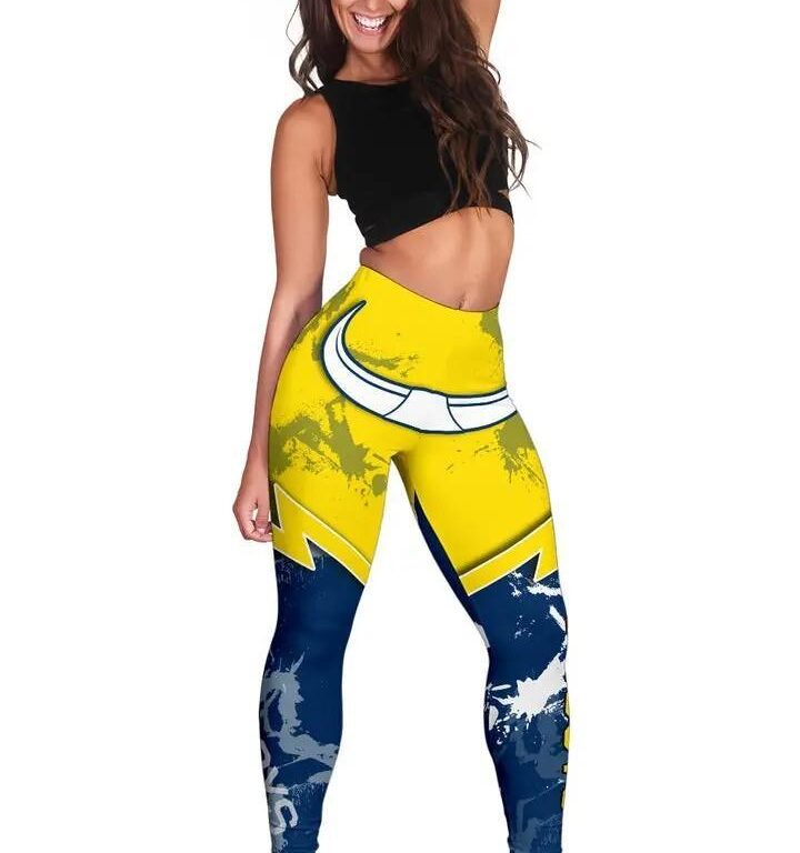 NRL North Queensland Cowboys Yellow Leggings