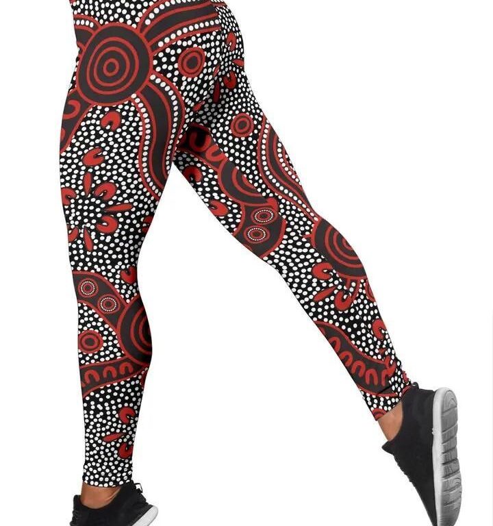 NRL St George Illawarra Dragons . Unique Indigenous Leggings