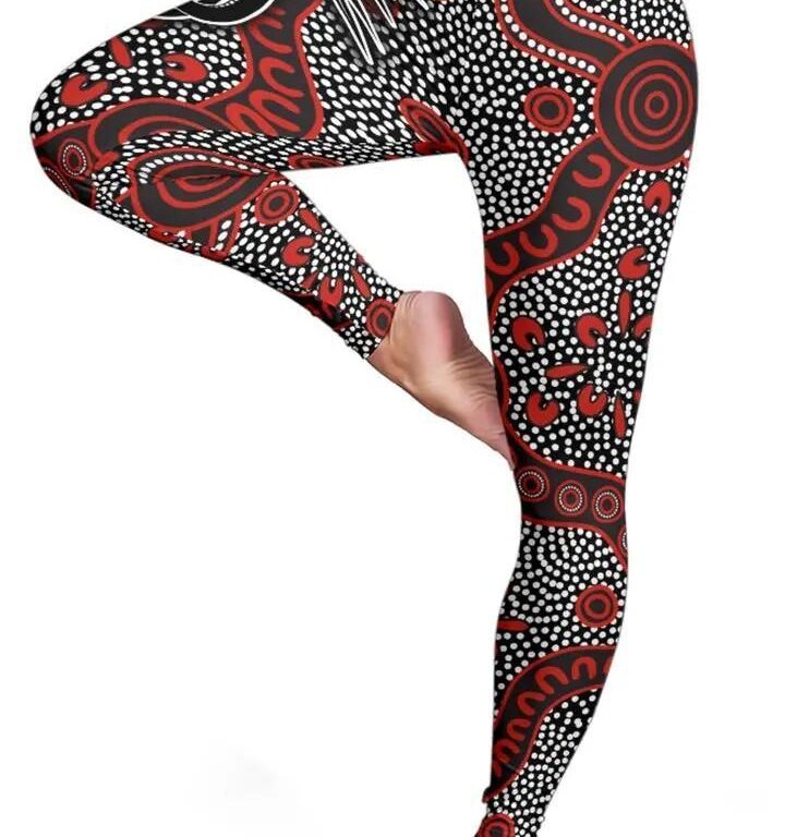 NRL St George Illawarra Dragons . Unique Indigenous Leggings
