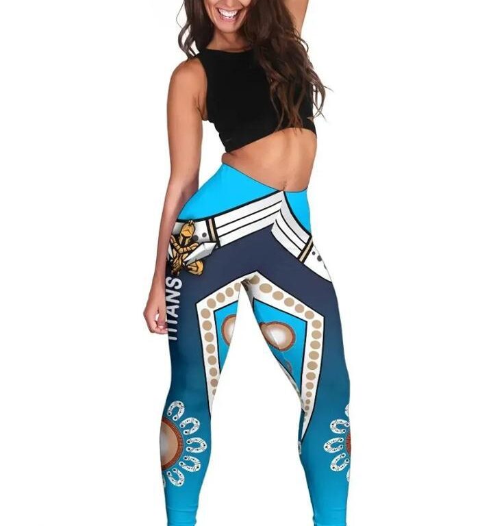 NRL Gold Coast Titans Gladiator Simple Indigenous Leggings