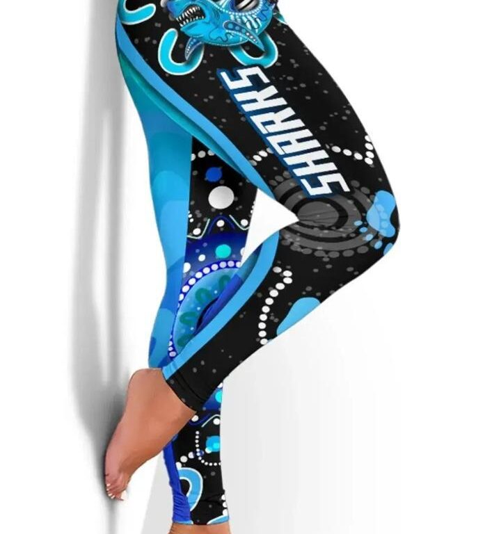 NRL Cronulla Sutherland Sharks - Anzac Day Unique Indigenous Leggings
