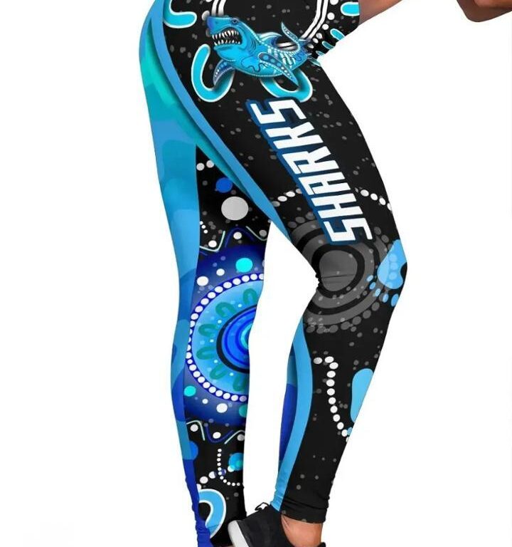NRL Cronulla Sutherland Sharks - Anzac Day Unique Indigenous Leggings