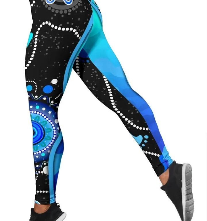 NRL Cronulla Sutherland Sharks - Anzac Day Unique Indigenous Leggings