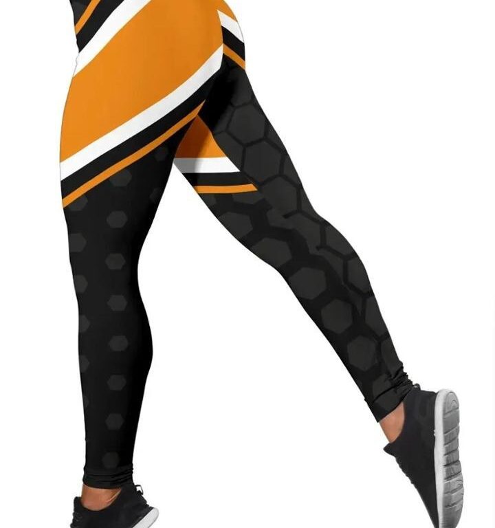 NRL Wests Tigers Black Leggings