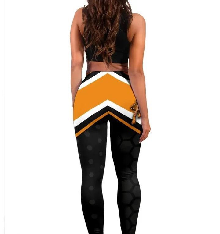 NRL Wests Tigers Black Leggings