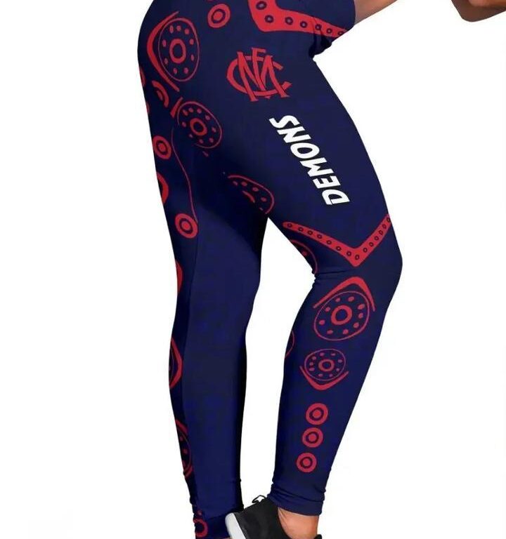 AFL Melbourne Demons Football Leggings