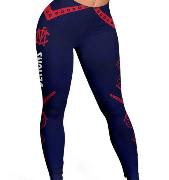 AFL Melbourne Demons Football Leggings