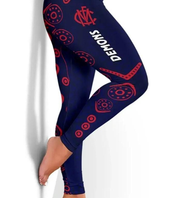 AFL Melbourne Demons Football Leggings