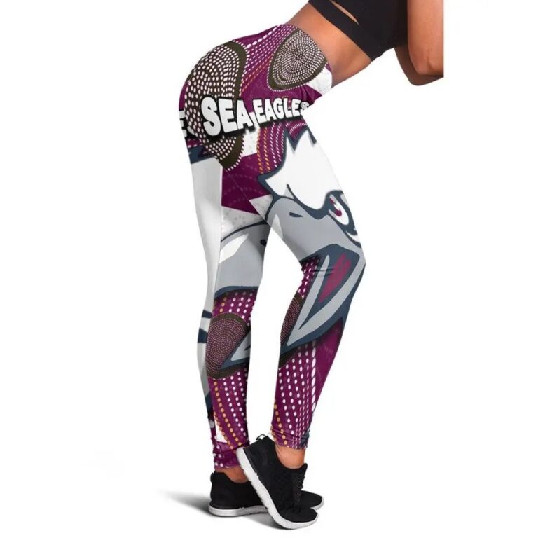 NRL Manly Warringah Sea Eagles Rugby Team Leggings