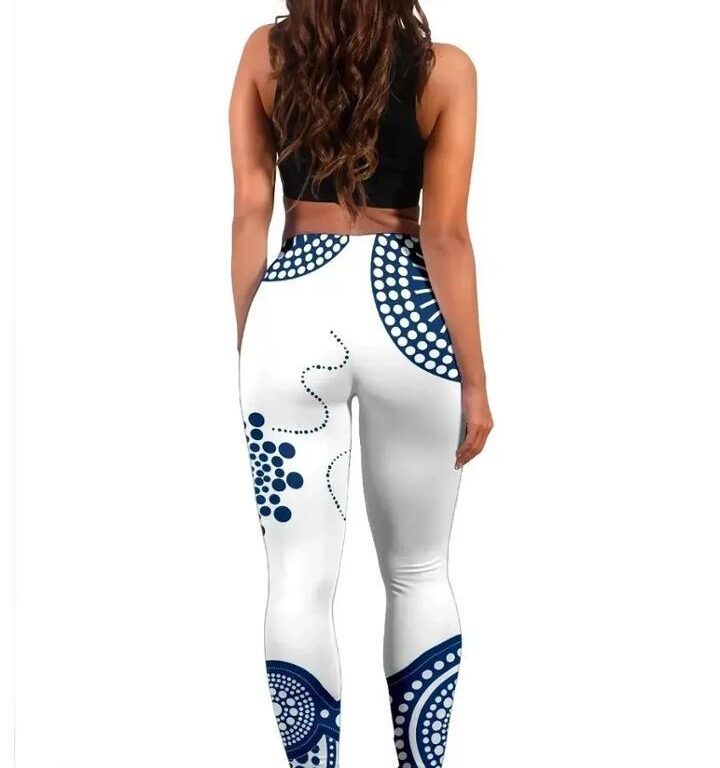 AFL Geelong Cats Indigenous White Leggings