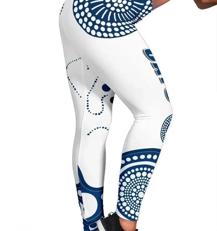AFL Geelong Cats Indigenous White Leggings