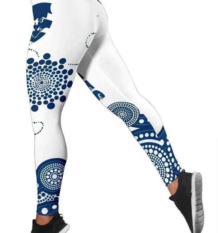 AFL Geelong Cats Indigenous White Leggings