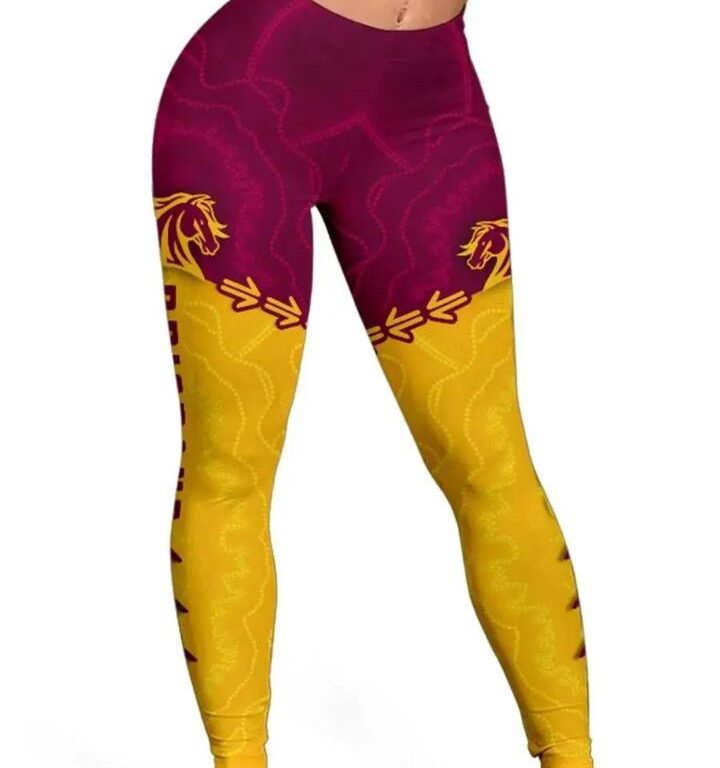 NRL Brisbane Broncos Aboriginal Leggings