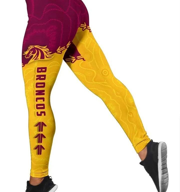 NRL Brisbane Broncos Aboriginal Leggings